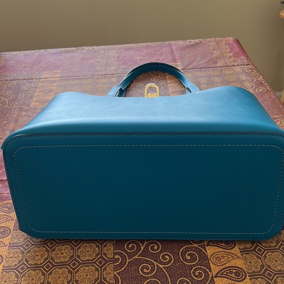 Michael Kors Manhattan Large Tote Leather Lagoon - Picture 12 of 17